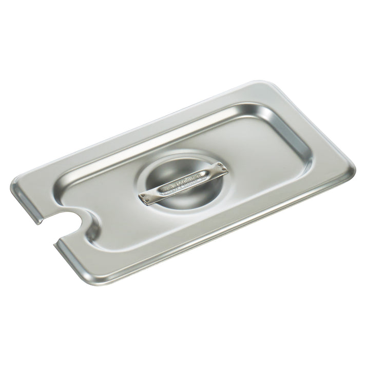 American Chef SPL-9SLOT Steam Table Pan Cover – 1/9 Size, Slotted, 18/8 Stainless Steel, NSF