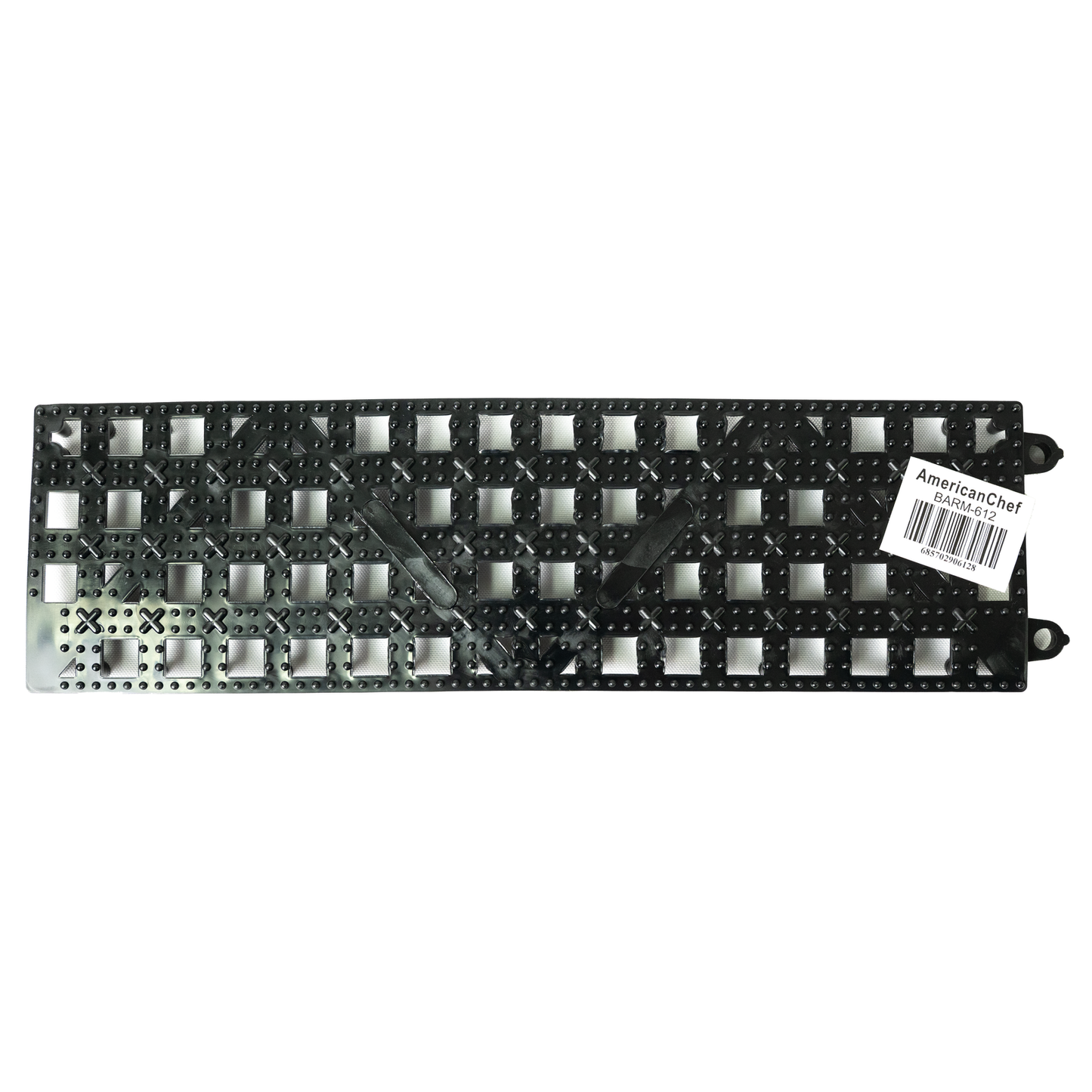 American Chef BARM612 - Bar Mat, Interlocking, 12" x 12" - Black, Plastic