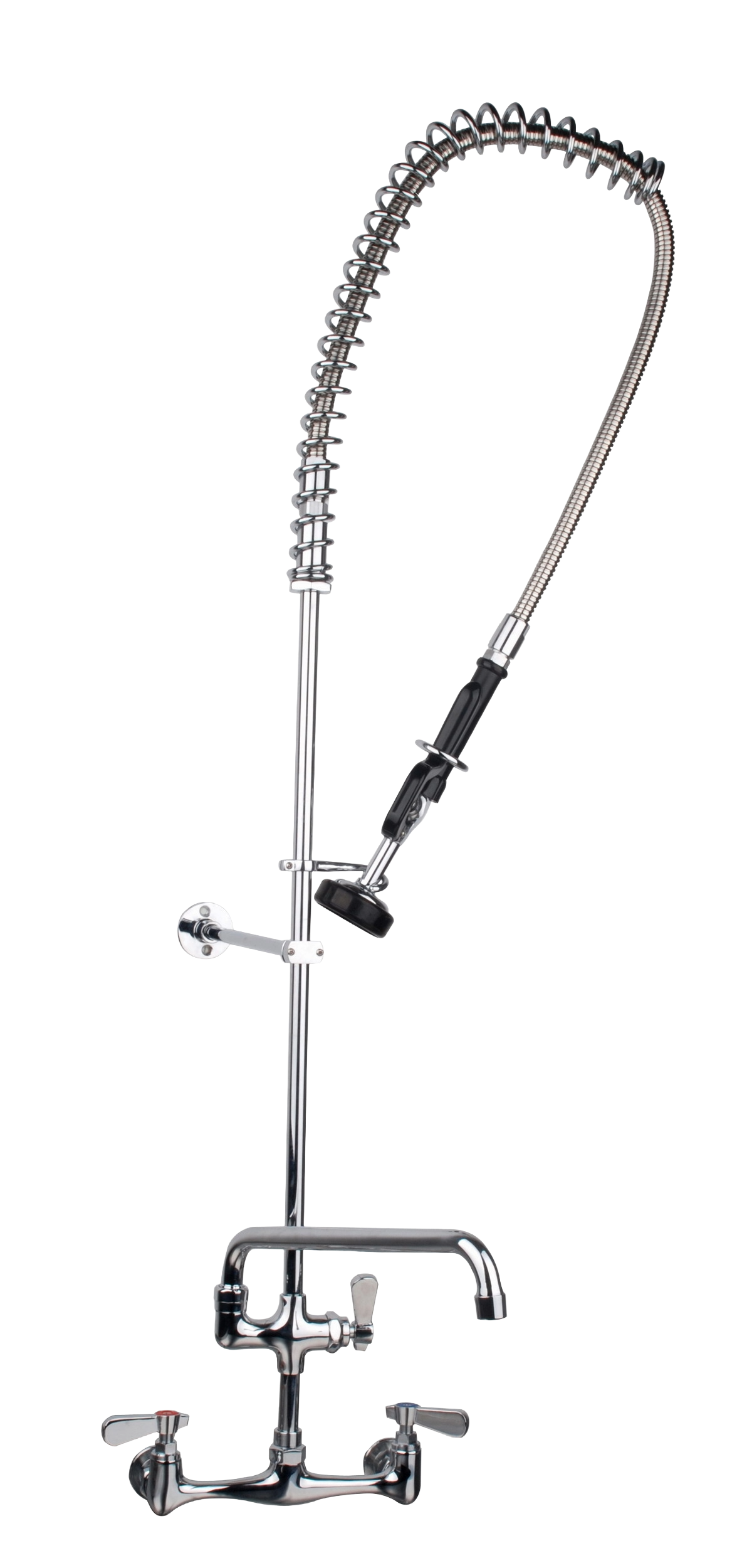 American Chef PRS-W8-AF12 Wall-Mounted Pre-Rinse with 12" Add-On Faucet, 8" Centers, Lead Free