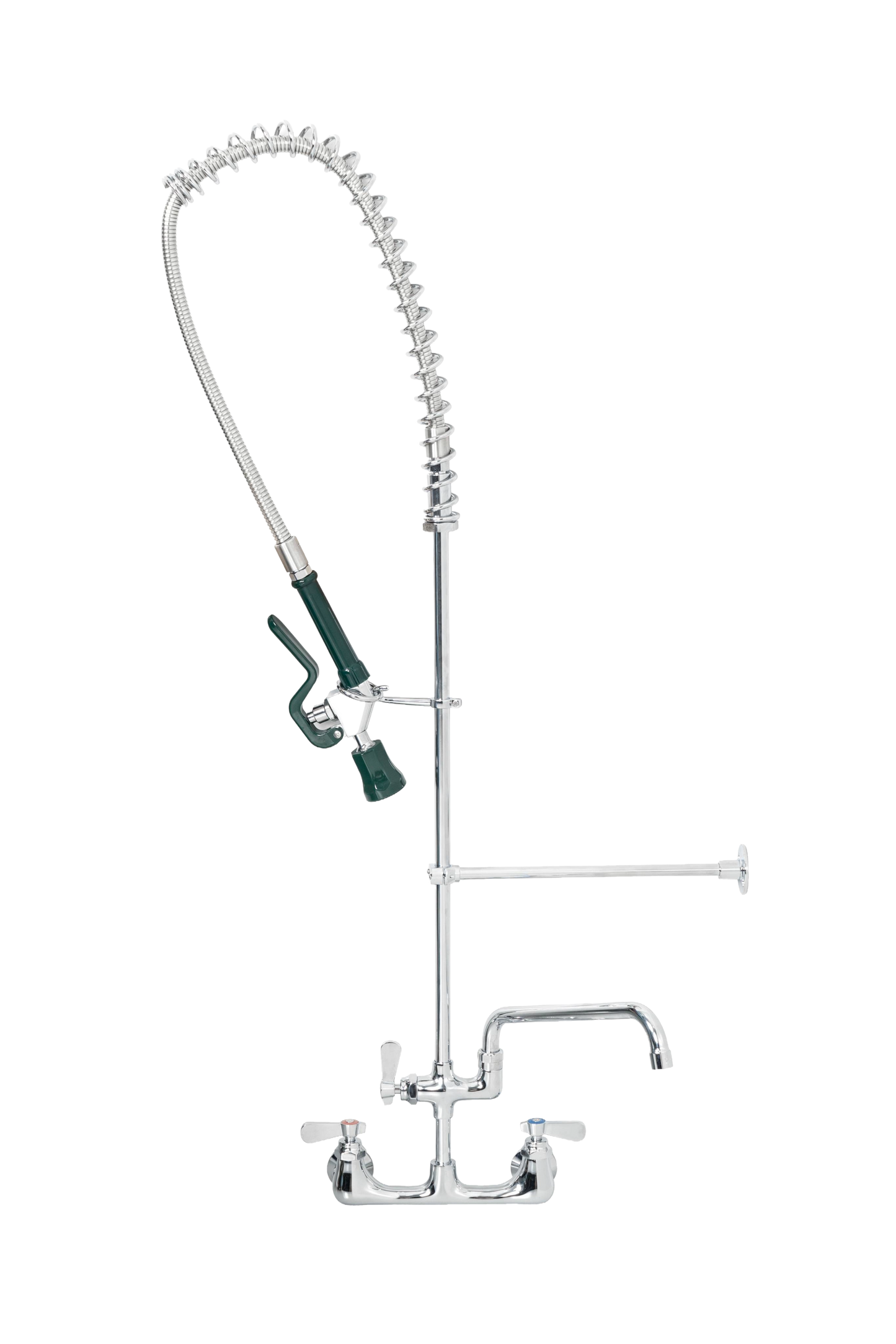 American Chef PRS-W8-AF12-HDLFR Wall-Mounted Pre-Rinse with 12" Add-On Faucet, 8" Centers, Lead Free