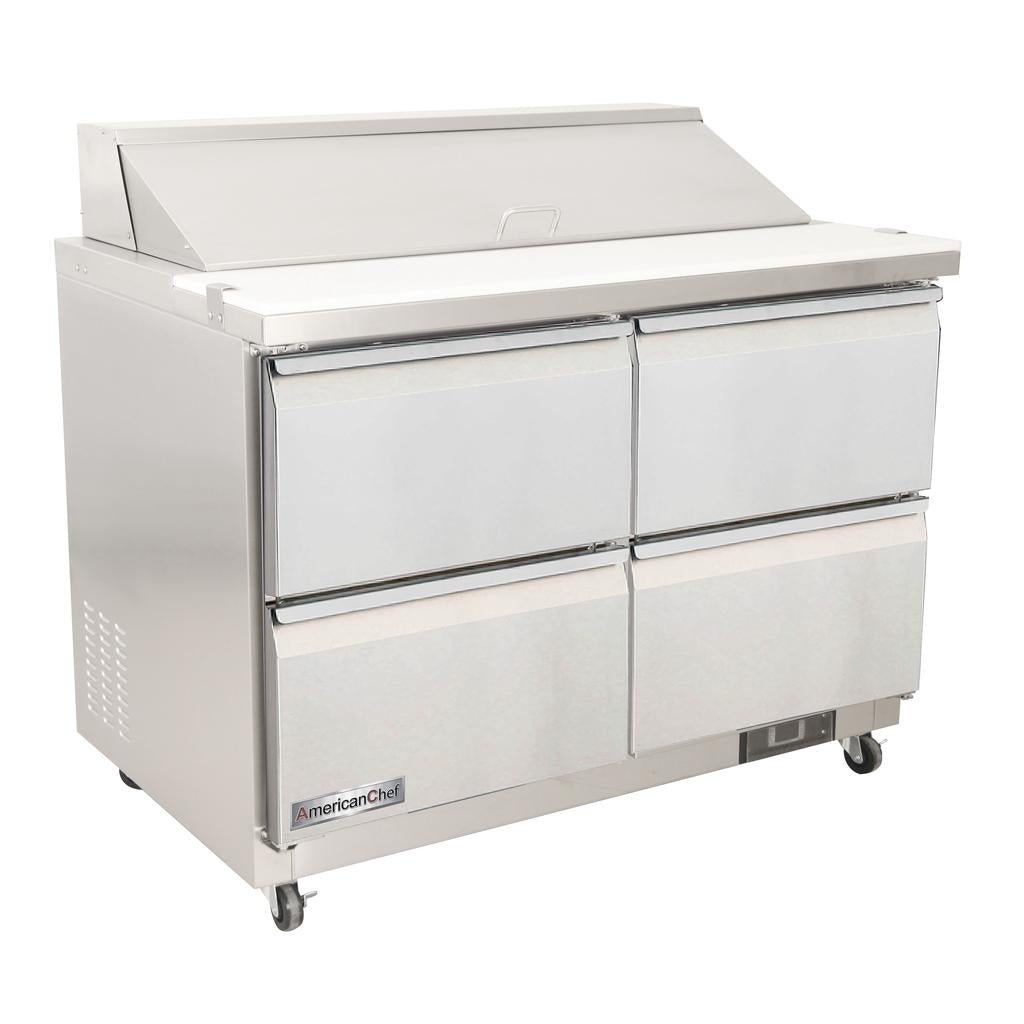American Chef 48" Four Drawer Sandwich/Salad Prep Cooler SR2-48-4D