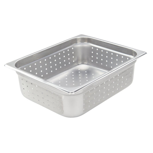 American Chef SP-104PF Steam Table Pan – Full Size, Perforated, 4" Deep, 18/8 Stainless Steel, NSF