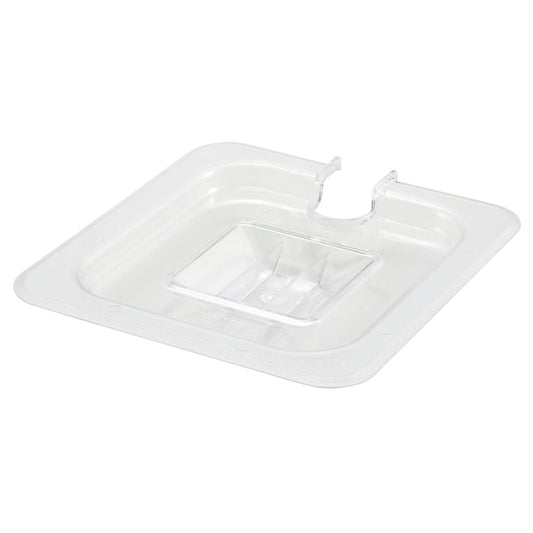 American Chef FP-600CN Food Pan Cover – 1/6 Size, Slotted, Polycarbonate, NSF