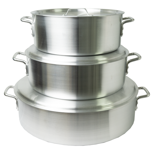 American Chef ABRP-24 - Aluminum Brazier, 4mm - 24 Quart, Aluminum