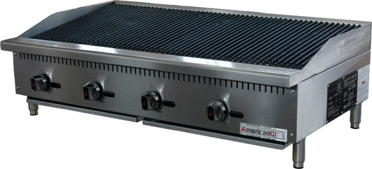 American Chef ACCB-48 - 48" Commercial Countertop Radiant Natural Gas Charbroiler