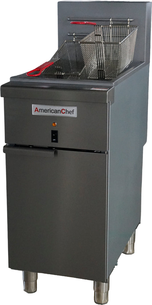 American Chef ACDF-50E - 50 lb Commercial Electric Deep Fryer - 208V