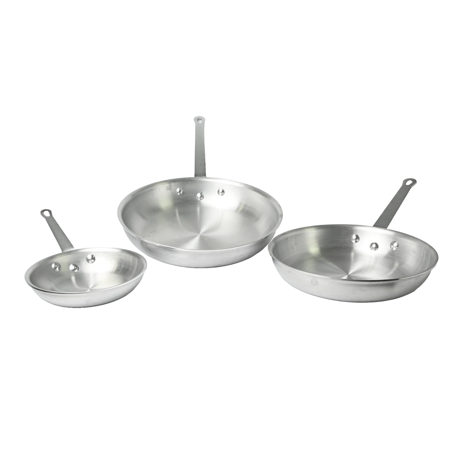 American Chef AFRP-7 - Aluminum Fry Pan, Natural Finish - 7" Dia with Silicone Sleeve, Aluminum