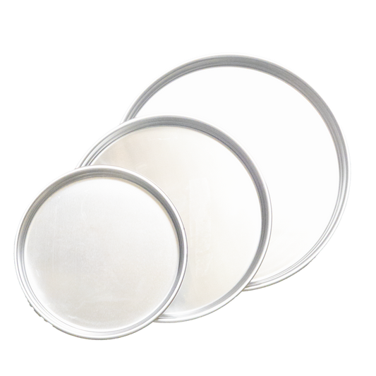 American Chef ASPZ-12 - Stackable Aluminum Pizza Pan - 12", Aluminum