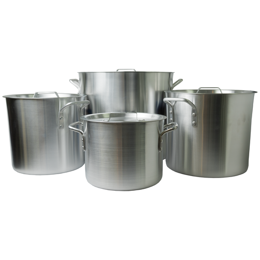 American Chef ASTP-24 - Aluminum Stock Pot, 4mm - 24 Quart, Aluminum