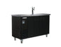 American Chef 49" Double Door Beer Dispenser Refrigerator With Single Tab Tower BBDD2-49B