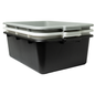American Chef BUS-7G - Standard Weight Polypropylene Dish Box, 7" Depth - Gray, Plastic