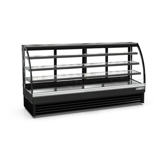 American Chef 94" Curved Glass Floor Refrigerated Display Case DCC94