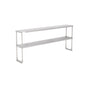 American Chef 12" x 72" Double Tier Stainless Steel Overshelf - DOV-1272
