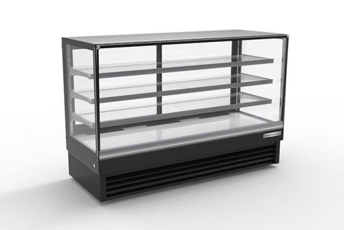 American Chef 80" Square Glass Floor Refrigerated Display Case DCS80