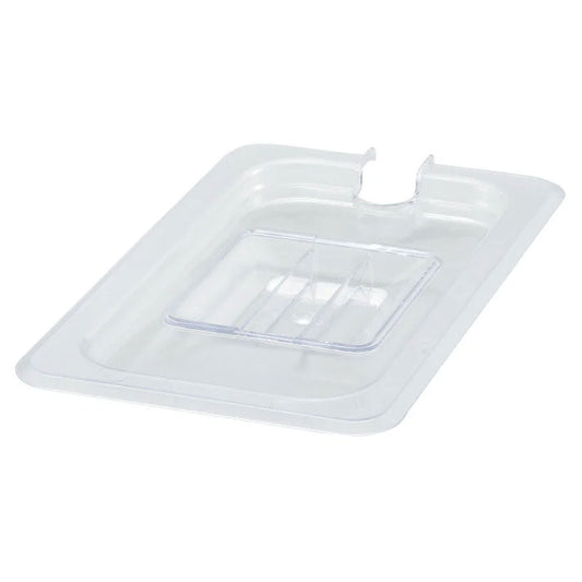 American Chef FP-400CN Food Pan Cover – 1/4 Size, Slotted, Polycarbonate, NSF