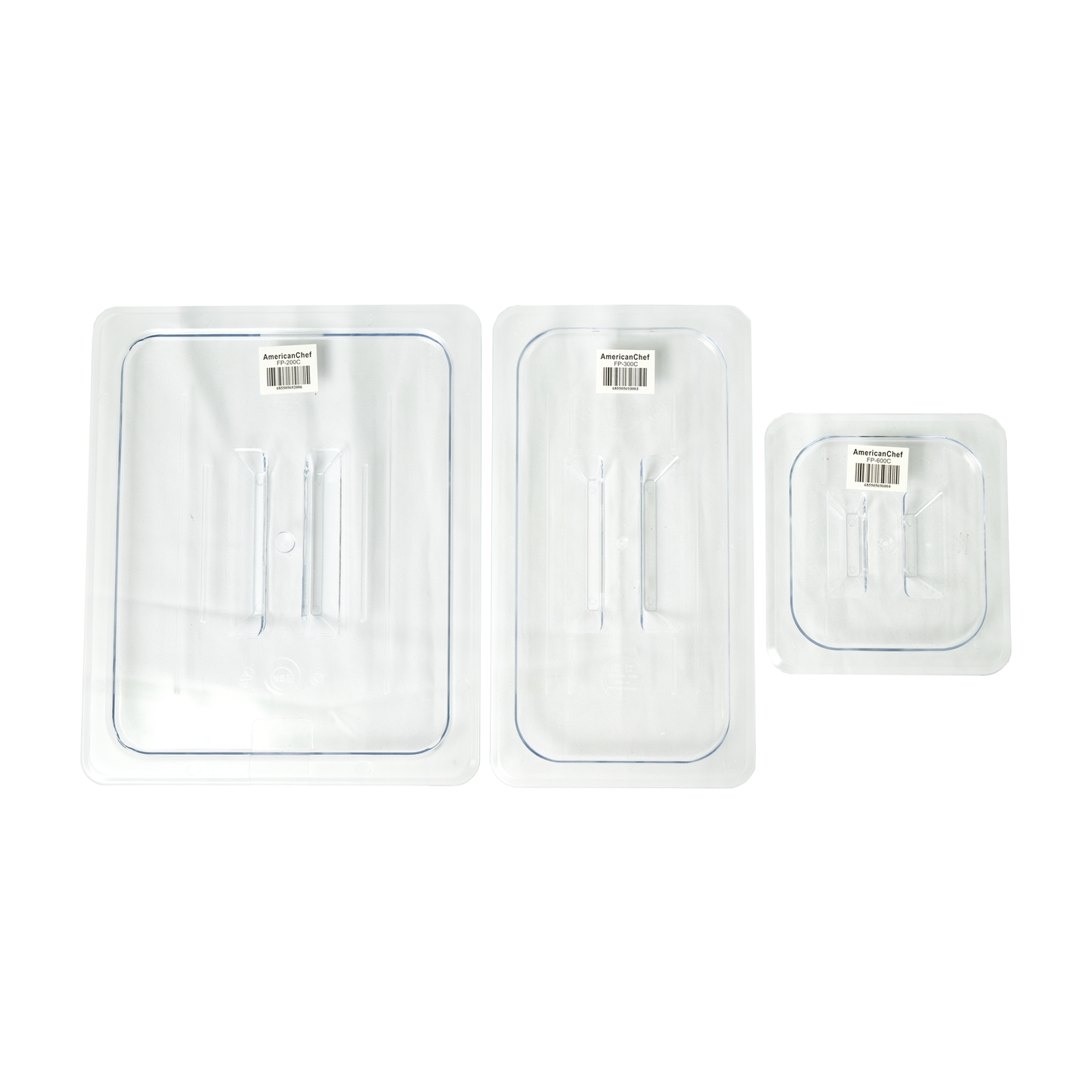 American Chef FP-300C - Polycarbonate Food Pan Cover, Solid - Third (1/3), Plastic