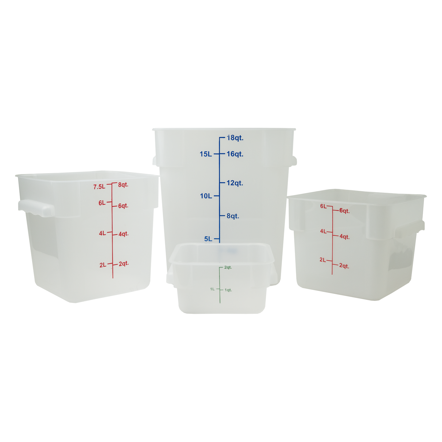 American Chef FSC-8W - Square Storage Container, White, Polypropylene - 8 Quart, Polypropylene