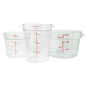American Chef FSCR-4C - Round Storage Container, Clear Polycarbonate - 4 Quart, Polycarbonate