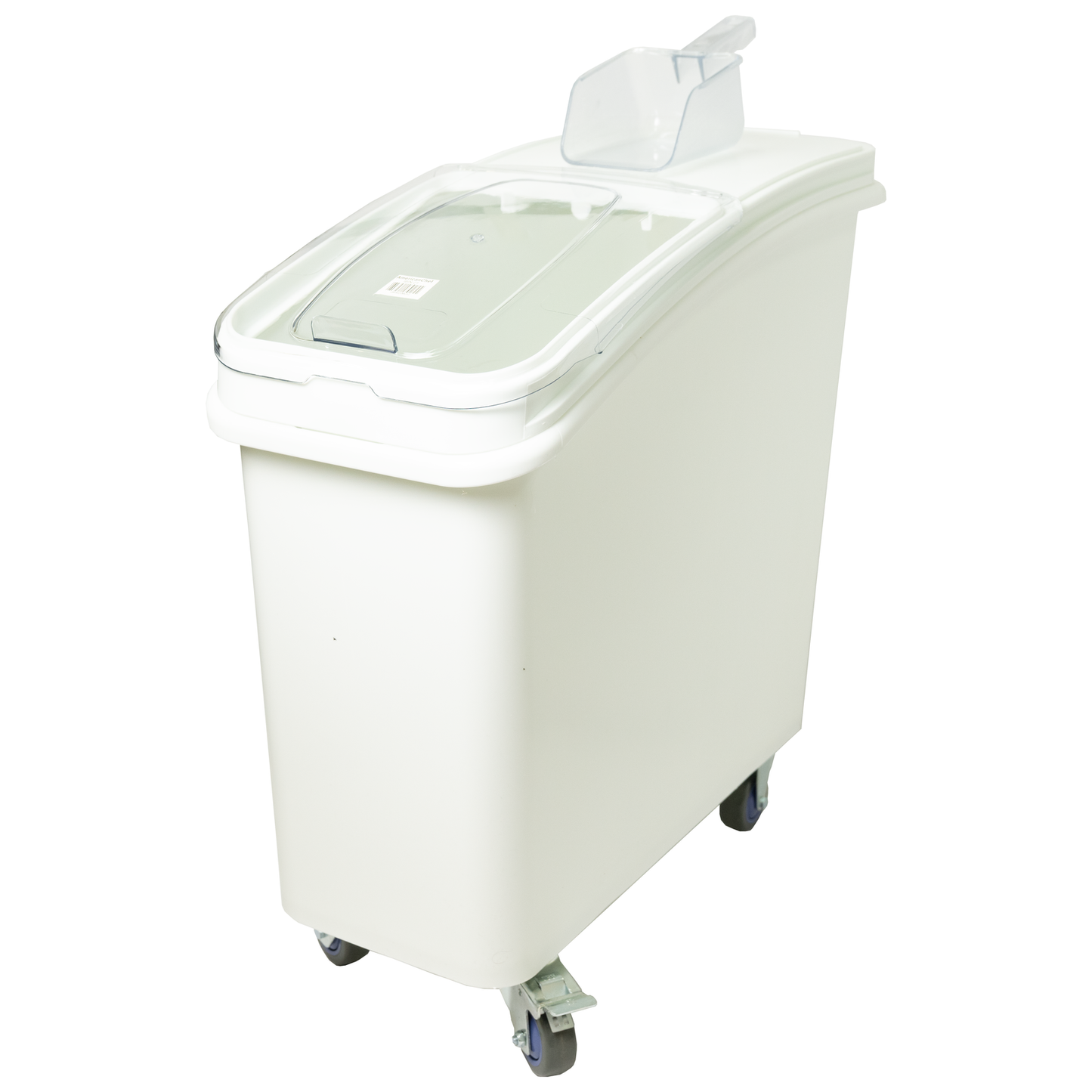 American Chef IBIN-21 - 21 Gallon Ingredient Bin with Brake Casters and Scoop, Plastic