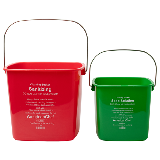 American Chef ICB-3 Green - Cleaning Bucket - Green Soap, 3 Quart, Plastic