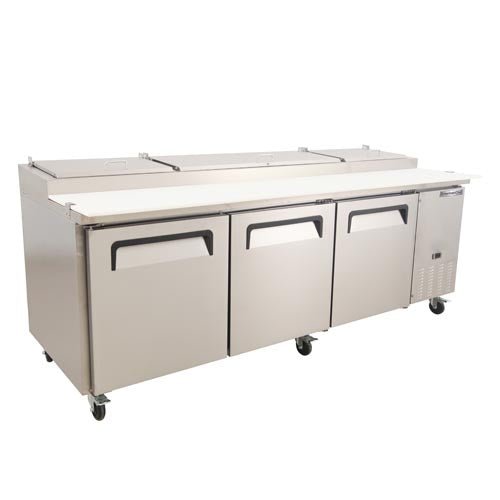American Chef 94" Three Door Pizza Prep Refrigerator PR3-93S