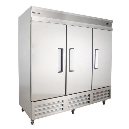 American Chef 81" Three Door Solid Reach-in Freezer F3S-81