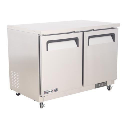 American Chef 36" Two Door Under Counter Refrigerator RUC2-36S