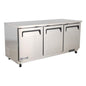 American Chef 72" Three Door Under Counter Freezer FUC3-72S