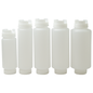 American Chef SB-12H - 12oz FIFO Squeeze Bottles, Wide Mouth, Clear, Plastic