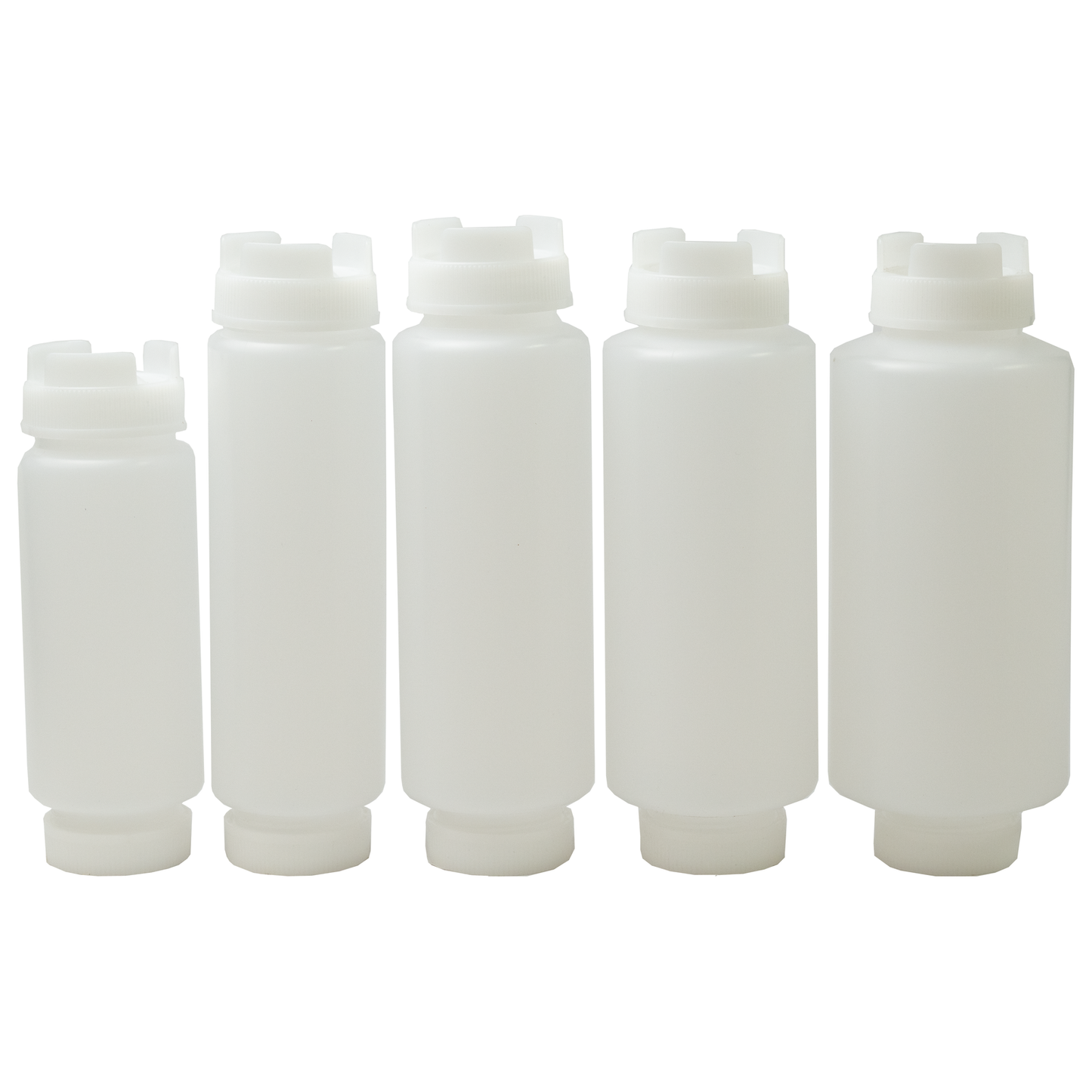 American Chef SB-24H - 24oz FIFO Squeeze Bottles, Wide Mouth, Clear, Plastic