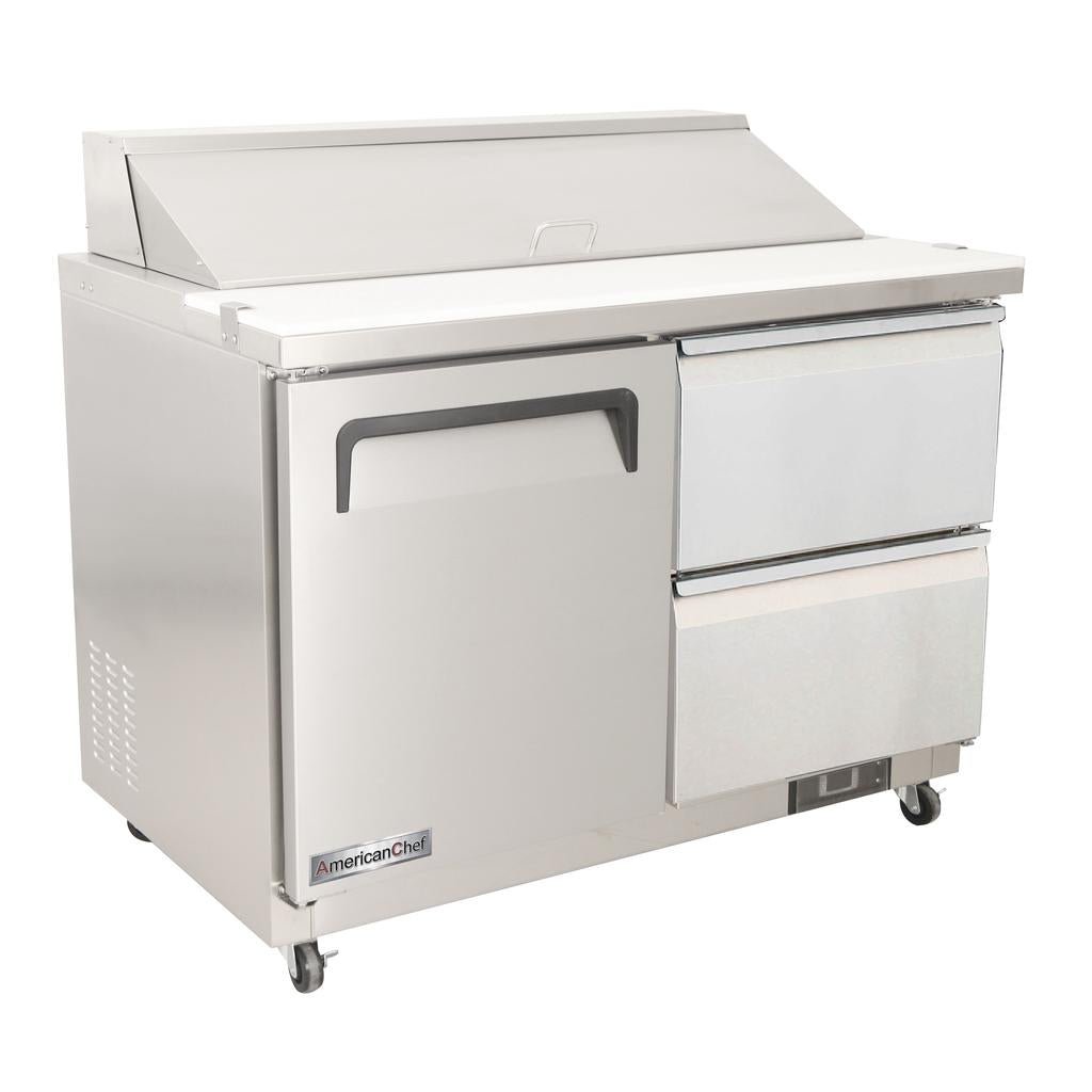 American Chef 48" Two Drawer Sandwich/Salad Prep Cooler SR2-48-2D