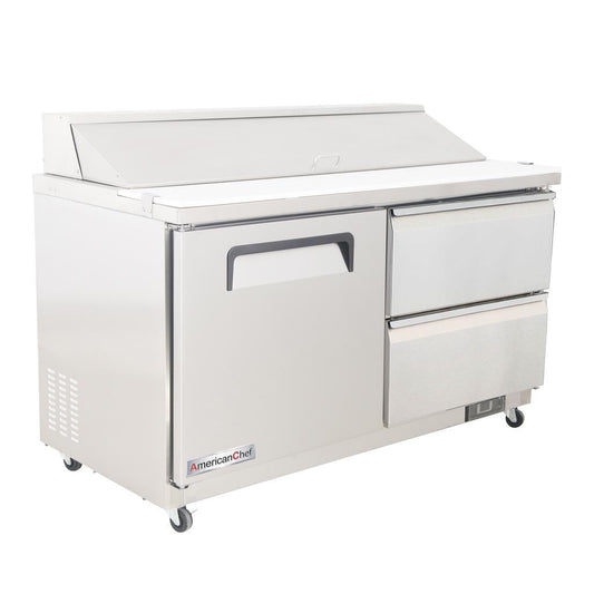 American Chef 60" Two Drawer Sandwich/Salad Prep Cooler SR2-60-2D