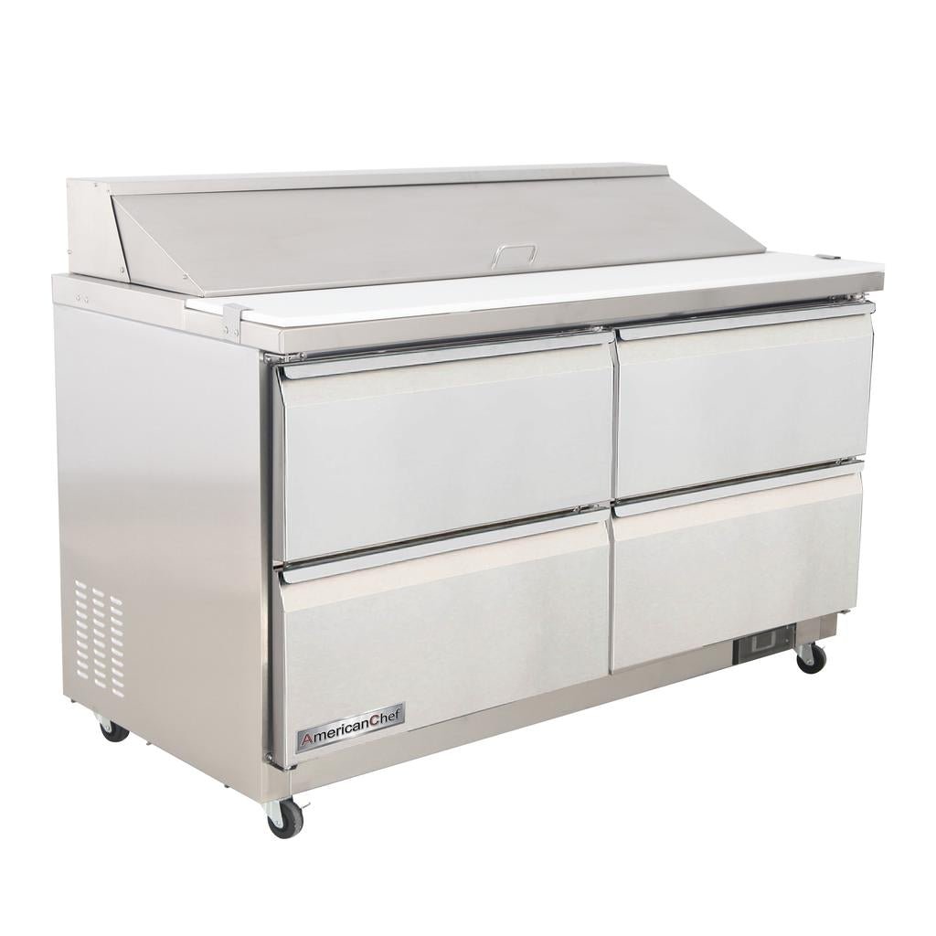 American Chef 60" Four Drawer Sandwich/Salad Prep Cooler SR2-60-4D