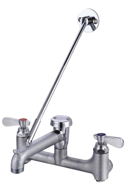 American Chef SSF-8-6HD Service Sink Faucet – Heavy Duty, Lead Free, 8" Adjustable Centers