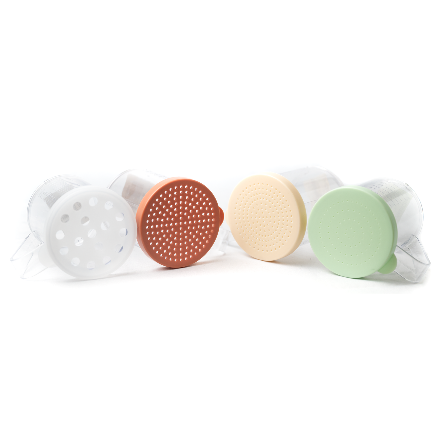 American Chef Spice-M - 10 oz Dredge with Clear Snap-on Lid - Medium, Plastic