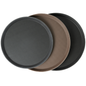 American Chef TNS-14K - Non-Slip Grip 14" Round Rubber-Lined Plastic Tray, Plastic
