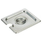 American Chef SPL-6SLOT Steam Table Pan Cover – 1/6 Size, Slotted, 18/8 Stainless Steel, NSF